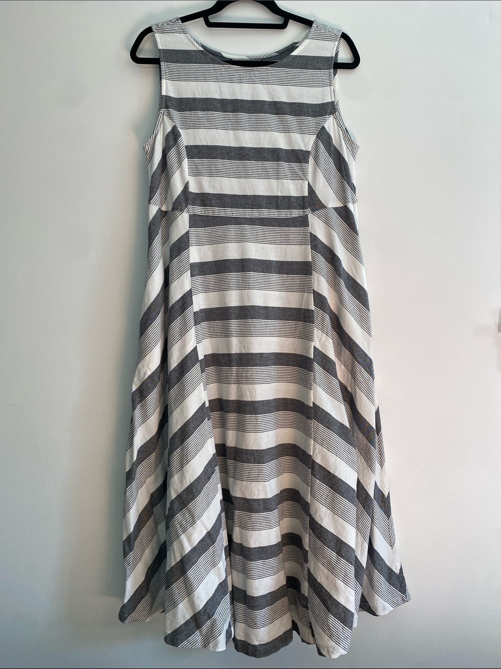 April Cornell Pinafore Striped Dress